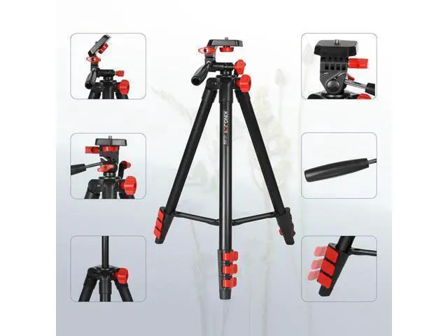 Alt view image 4 of 4 - VT-832 Aluminum Alloy Tripod Stand with Ballhead for Slr Camera Mobile Phone Extendable Tripod