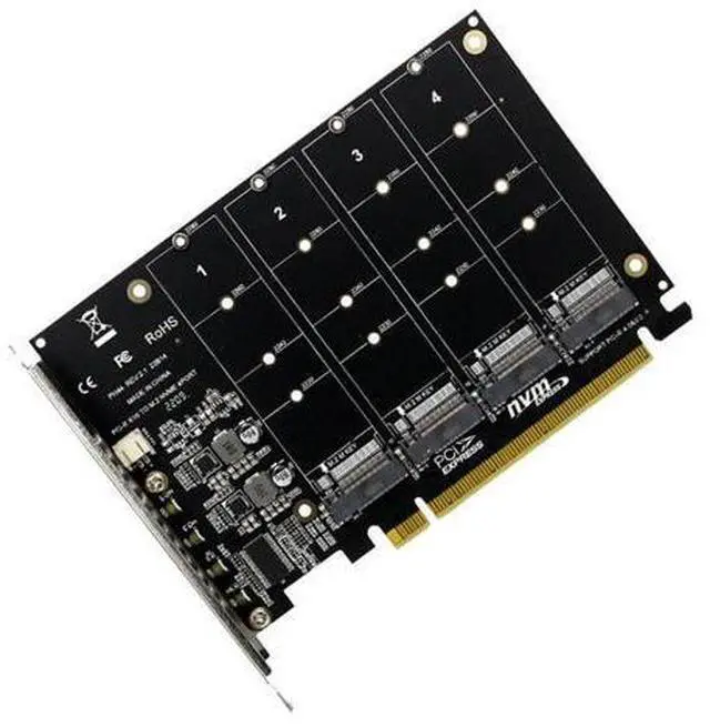 Main image of FOR PH44 Nvme 4-Disk Array Card PCI-E Raid Card Signal Splitting Expansion Card Nvme Raid Pcie 4.0 3.0 X16 Split Cards