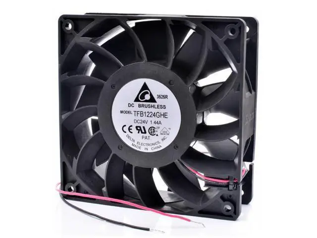 Alt view image 2 of 4 - TFB1224GHE 12cm 120mm fan 120x120x38mm DC24V 1.44A Cooling fan for printer or inverter