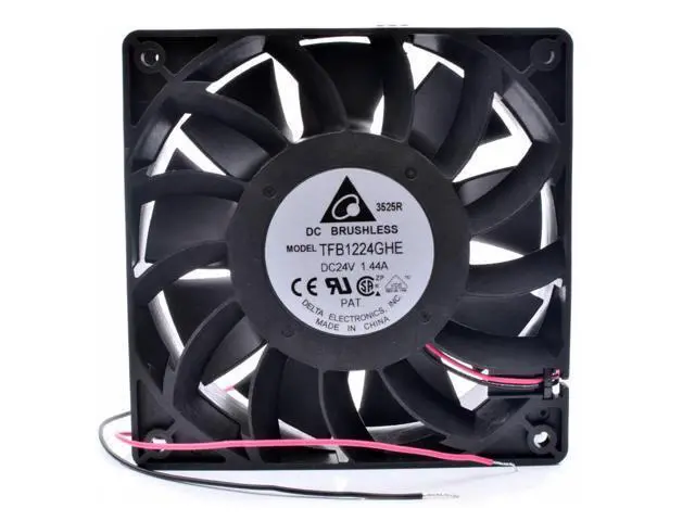 Alt view image 4 of 4 - TFB1224GHE 12cm 120mm fan 120x120x38mm DC24V 1.44A Cooling fan for printer or inverter