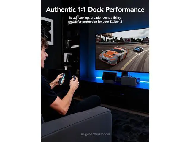 Alt view image 4 of 7 - Extender Cable with Stand for Switch 2 Dock, 35cm USB C Extension Cable for Thick Protective Cases, Fast Charging, 10Gbps Data, 4K@60Hz Video Output, 1:1 Dock Function Restore, Passive Cooling