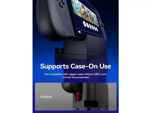 Alt view image 3 of 7 - Extender Cable with Stand for Switch 2 Dock, 35cm USB C Extension Cable for Thick Protective Cases, Fast Charging, 10Gbps Data, 4K@60Hz Video Output, 1:1 Dock Function Restore, Passive Cooling