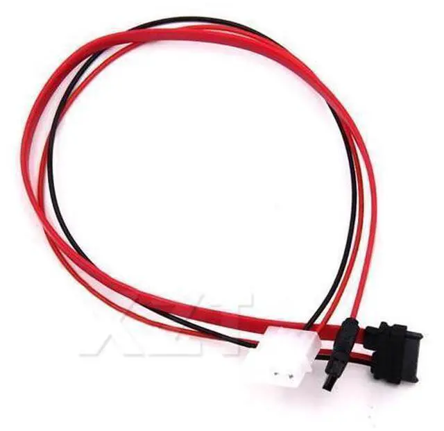 Main image of 10pcs SATA Power Cable Slimline SATA Cables to Molex Slim SATA 13 pin(7P+6P) to 7pin + Power cable1 for with SATA Slimline port