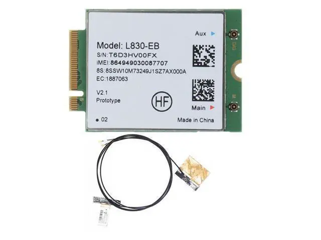 Alt view image 2 of 2 - FOR L830-EB 4G Wifi Card+Antenna Module Parts For X280 T480 T580 P52S L480 L580 T490 T590 P53S T490S X390 L490 L590