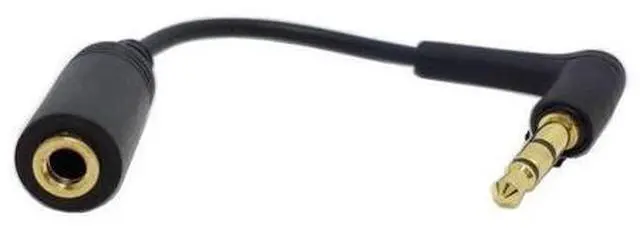 Main image of CYDZ 90 Degree Right Angled 3.5mm 3pole Audio Stereo Male to Female Extension Cable