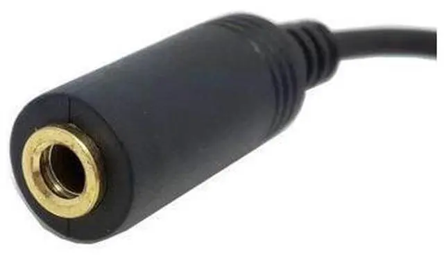 Alt view image 3 of 3 - CYDZ 90 Degree Right Angled 3.5mm 3pole Audio Stereo Male to Female Extension Cable