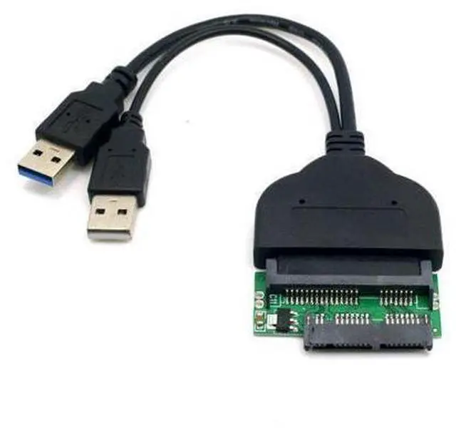 Main image of 1set USB 3.0 to SATA 22Pin & SATA to Micro SATA Adapter for 1.8" 2.5" Hard Disk Driver With Extral USB Power Cable