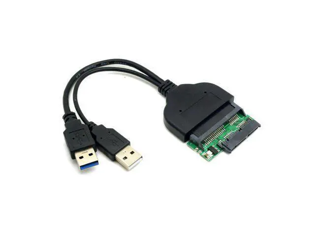 Alt view image 2 of 3 - 1set USB 3.0 to SATA 22Pin & SATA to Micro SATA Adapter for 1.8" 2.5" Hard Disk Driver With Extral USB Power Cable