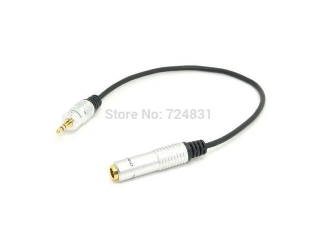 Alt view image 4 of 5 - Audio Aux 6.35mm 1/4" Female to 3.5mm 1/8" Male Stereo Headphone Plug Adapter Converter Cable 20cm