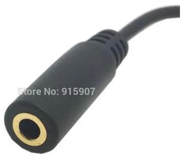 Alt view image 4 of 4 - CYDZ 10cm Right Angled 90 Degree 3.5mm 4 poles Audio Stereo Male to Female Extension Cable