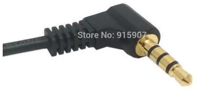 Alt view image 3 of 4 - CYDZ 10cm Right Angled 90 Degree 3.5mm 4 poles Audio Stereo Male to Female Extension Cable