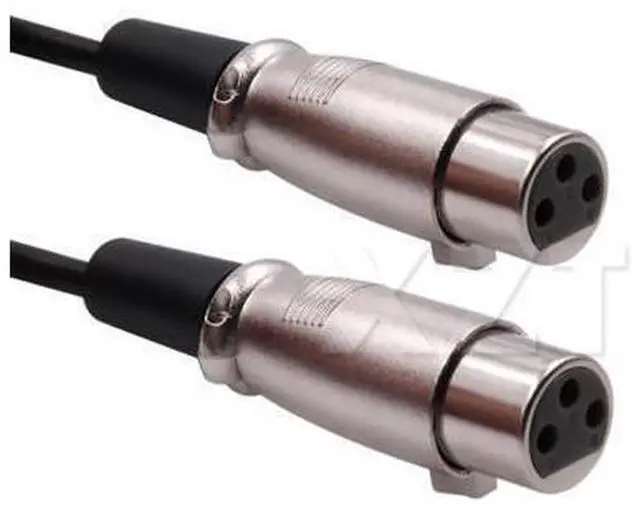 Main image of AT 1PCS Premium Male Plug to 2 Female Jack Mic Audio Adapter XLR Cable 1.5Ft 0.5M high performance Black
