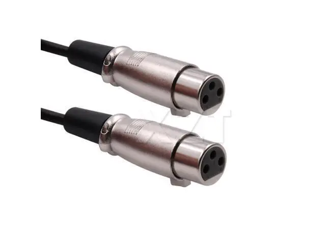 Alt view image 4 of 6 - AT 1PCS Premium Male Plug to 2 Female Jack Mic Audio Adapter XLR Cable 1.5Ft 0.5M high performance Black