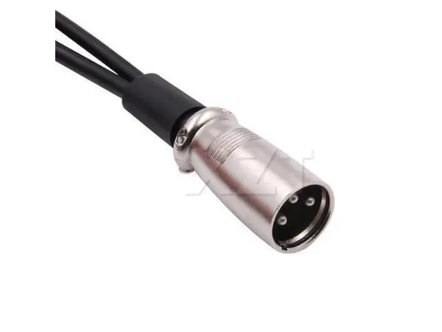 Alt view image 5 of 6 - AT 1PCS Premium Male Plug to 2 Female Jack Mic Audio Adapter XLR Cable 1.5Ft 0.5M high performance Black