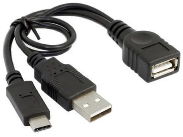 Main image of CYDZ USB-C USB 3.1 Type C Male Connector to A Female OTG Data Cable with Extral Power