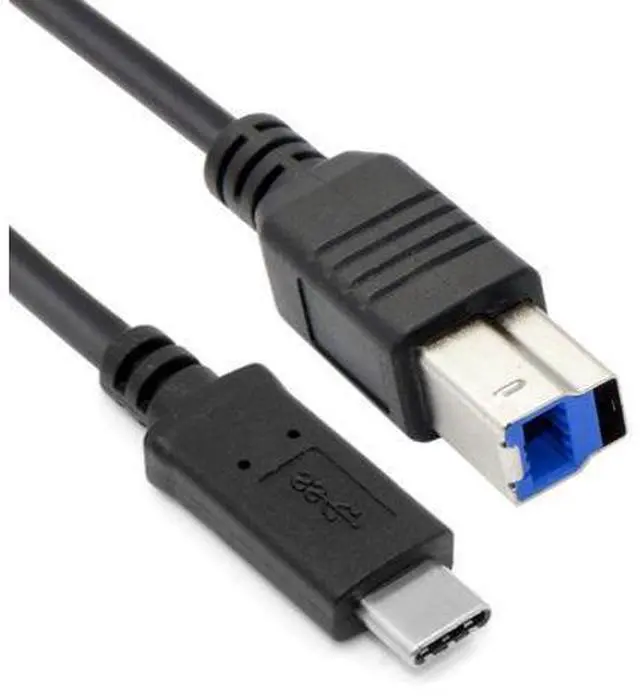 Main image of CYDZ CY USB-C USB 3.1 Type C Male Connector to USB Standard B Male Data Cable for Apple Laptop & Laptop Black