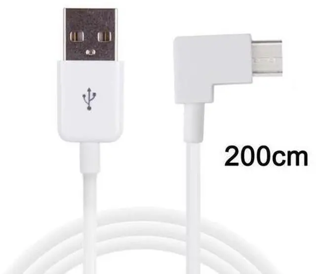 Main image of CYDZ 2m Right Angled USB 3.1 Type C USB-C to USB 2.0 Cable for Tablet & Mobile Phone White