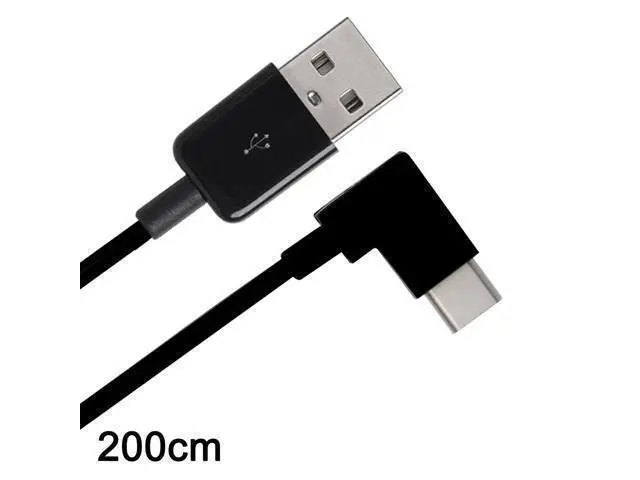 Alt view image 3 of 7 - NGFF Right Angled USB 3.1 Type C USB-C to USB 2.0 Cable 90 Degree Connector for Tablet & Mobile Phone 200cm