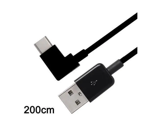 Alt view image 6 of 7 - NGFF Right Angled USB 3.1 Type C USB-C to USB 2.0 Cable 90 Degree Connector for Tablet & Mobile Phone 200cm