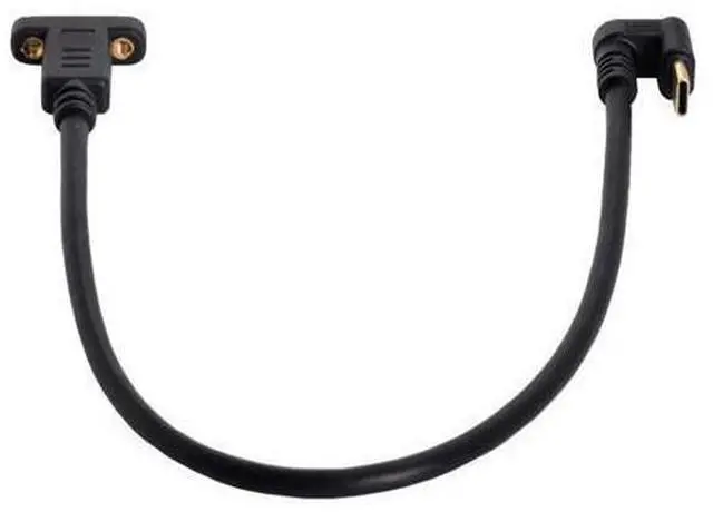 Main image of Type C USB-C USB 3.1 Male 180 Degree U Shape Back Angled to Type C USB-C USB 3.1 Female Extension Data Cable 30cm