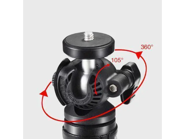 Alt view image 4 of 4 - Multi-Function Desktop Tripod with 360 Rotation Ballhead Mini Tripod for Smartphone Ring Light for Live Broadcast
