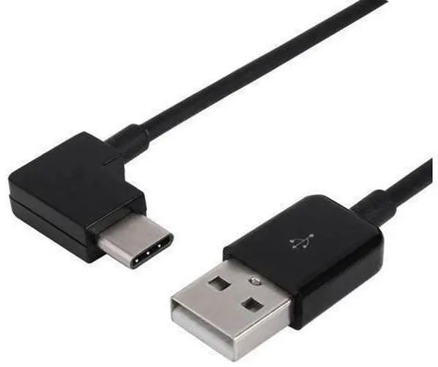 Main image of CYDZ Right Angled Type C USB-C to USB 2.0 Cable 90 Degree Connector for Tablet & Mobile Phone 20cm