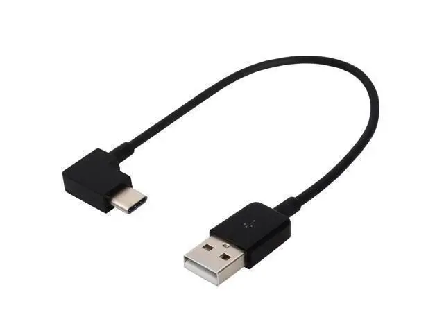 Alt view image 4 of 4 - CYDZ Right Angled Type C USB-C to USB 2.0 Cable 90 Degree Connector for Tablet & Mobile Phone 20cm