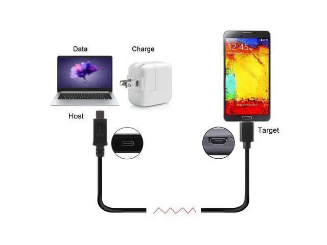 Alt view image 4 of 4 - CYDZ CY Reversible Design USB 3.0 3.1 Type C Male Connector to Micro USB 2.0 Male Data Cable for Nokia N1 Tablet &Mobile Phone
