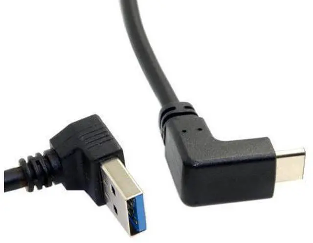 Alt view image 3 of 4 - CYDZ USB 3.1 USB-C Reversible Angled to 90 Degree Up Angled A Male Data Cable for Laptop & Tablet & Phone