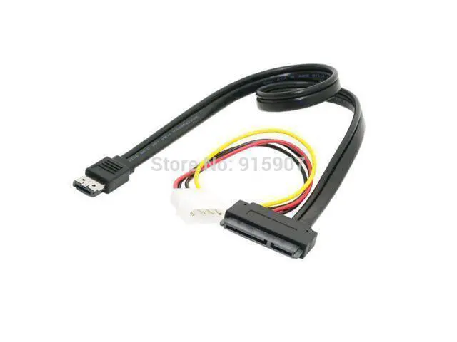 Alt view image 2 of 3 - ESATA+USB combo DUAL Power ESATA +4pin IDE Power to SATA 22P/ 7+15pin HDD 5V 12V for 3.5" 2.5" Hard Disk Female Cable