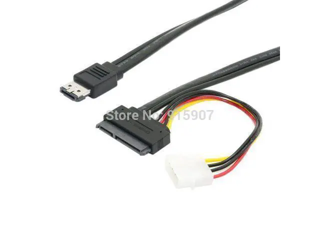 Alt view image 3 of 3 - ESATA+USB combo DUAL Power ESATA +4pin IDE Power to SATA 22P/ 7+15pin HDD 5V 12V for 3.5" 2.5" Hard Disk Female Cable