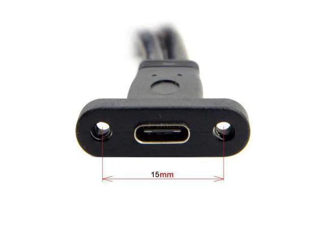 Alt view image 3 of 3 - USB 3.1 Type C USB-C Female Single Port to USB 3.0 Motherboard 19pin Header Cable 40cm
