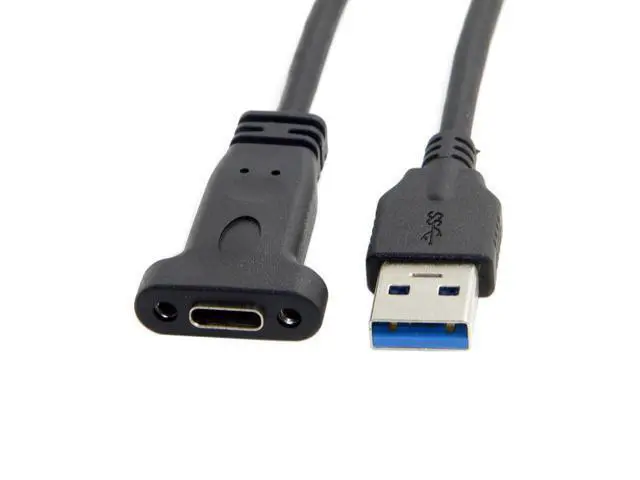 Alt view image 2 of 5 - USB-C USB 3.1 Type C Female to USB 3.0 A Male Data Cable for Laptop Tablet Mobile Phone