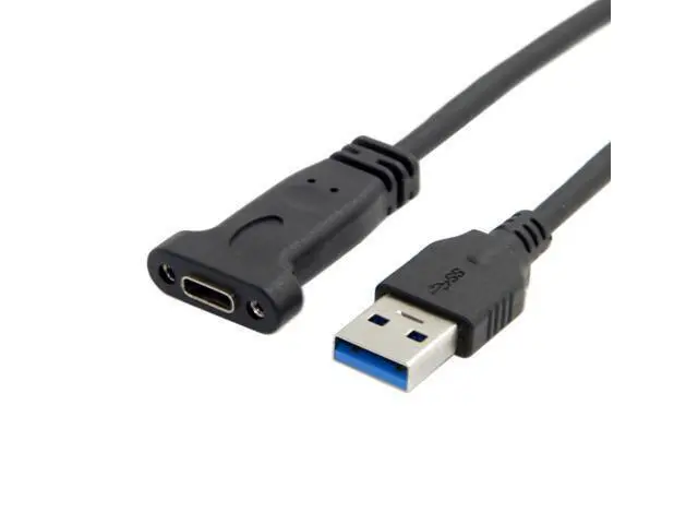 Alt view image 5 of 5 - USB-C USB 3.1 Type C Female to USB 3.0 A Male Data Cable for Laptop Tablet Mobile Phone