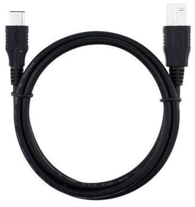 Main image of USB-C USB 3.1 Type C Male Connector to USB Standard B Male Data Cable for Apple Laptop & Laptop Black