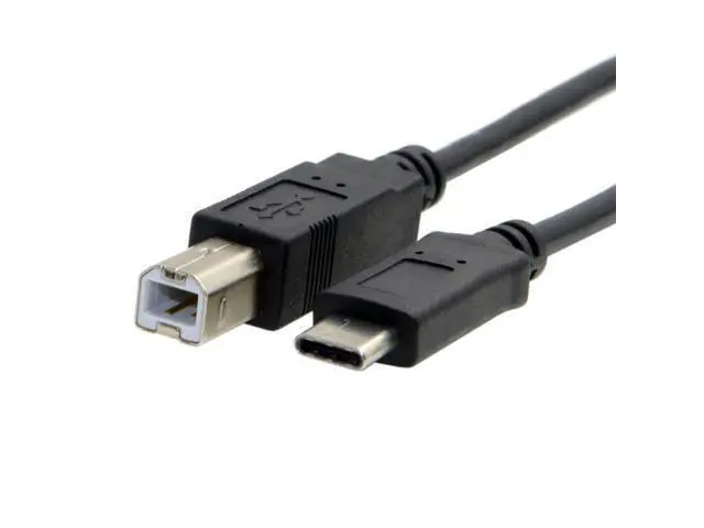 Alt view image 2 of 3 - USB-C USB 3.1 Type-C Male Connector to USB 2.0 Type B Male Data Cable for Cell Phone & Laptop & Laptop 100cm