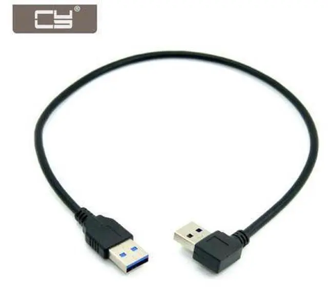 Main image of CYDZ 0.4M Right Angled 90 Degree USB 3.0 A Type Male to Straight A Type Male Data Cable