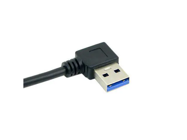 Alt view image 4 of 4 - CYDZ 0.4M Right Angled 90 Degree USB 3.0 A Type Male to Straight A Type Male Data Cable