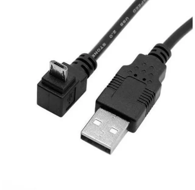 Alt view image 2 of 4 - CYDZ Up Angled 90 Degree Micro USB to USB Data Charge Cable for I9500 i9300 N7100