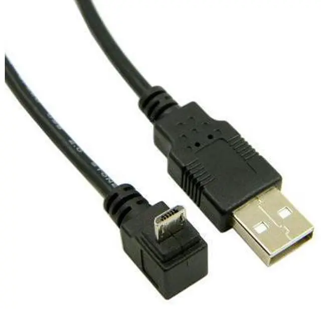 Alt view image 3 of 4 - CYDZ Up Angled 90 Degree Micro USB to USB Data Charge Cable for I9500 i9300 N7100