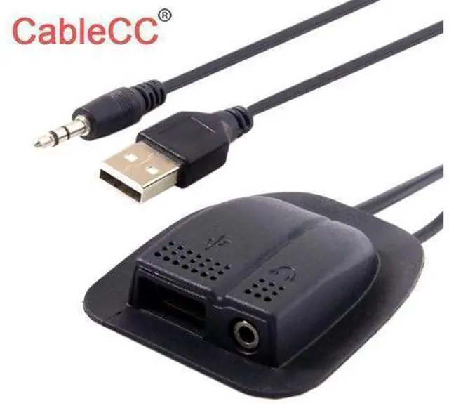 Main image of Backpack USB 2.0 & Audio 3.5mm Charging Cable Practical Convenient Outdoor Travel Camping External 0.5m