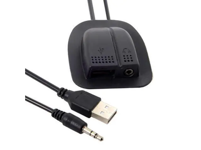 Alt view image 5 of 5 - Backpack USB 2.0 & Audio 3.5mm Charging Cable Practical Convenient Outdoor Travel Camping External 0.5m