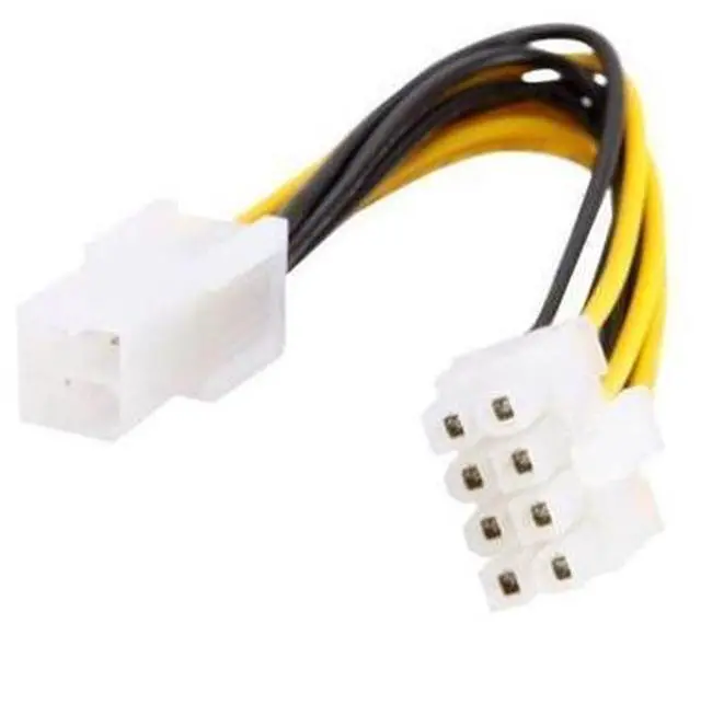 Main image of CYDZ 4Pin to 8Pin Power Cable Adapter for PC 4P to 8P CPU P4 to P8 Extension Cables Convertor Wire Cord 20cm for Mining BTC