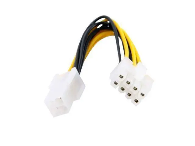 Alt view image 2 of 3 - CYDZ 4Pin to 8Pin Power Cable Adapter for PC 4P to 8P CPU P4 to P8 Extension Cables Convertor Wire Cord 20cm for Mining BTC