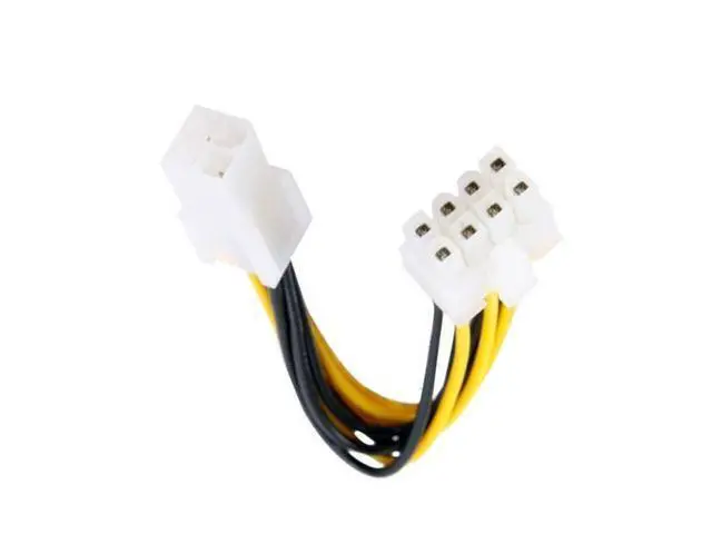 Alt view image 3 of 3 - CYDZ 4Pin to 8Pin Power Cable Adapter for PC 4P to 8P CPU P4 to P8 Extension Cables Convertor Wire Cord 20cm for Mining BTC