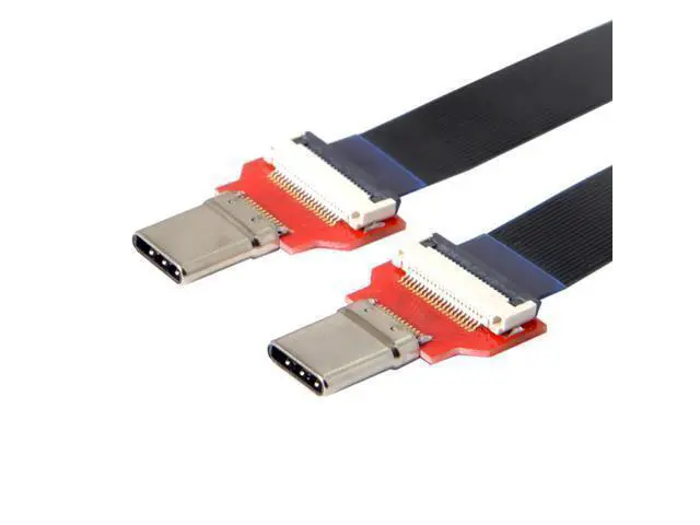 Alt view image 2 of 3 - FPC Flat USB 3.1 Type-C USB-C Male to Male Data Cable 20cm for Macbook & Laptop & Phone & Drive
