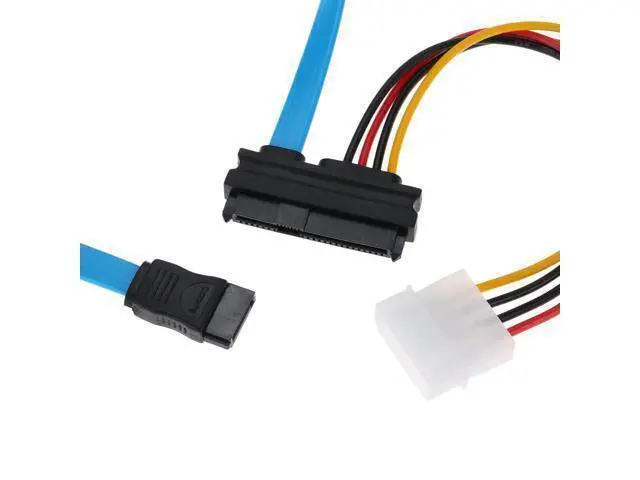 Alt view image 2 of 5 - CableCC Hard Disk SFF 8482 SAS Cable 29pin to 1 SATA 7pin 0.7M