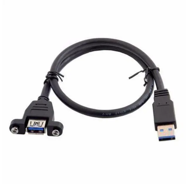 Main image of super speed USB 3.0 panel mount Cable female To Male A M F extension cable 0.5m