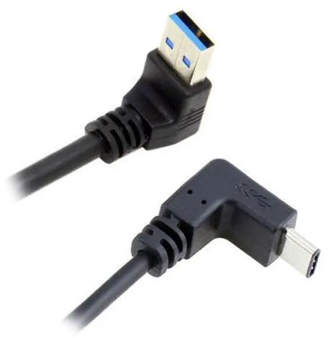 Main image of USB 3.1 USB-C Up & Down Angled to 90D Down Angled A Male Data Cable for Laptop