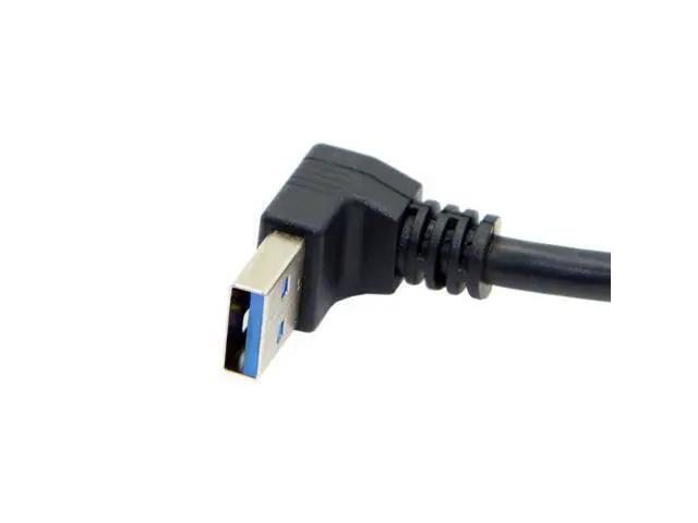 Alt view image 2 of 3 - USB 3.1 USB-C Up & Down Angled to 90D Down Angled A Male Data Cable for Laptop
